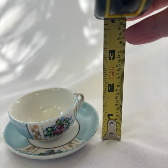 Vintage Mini Floral Teacup and Saucer Set - Picture 4 of 4